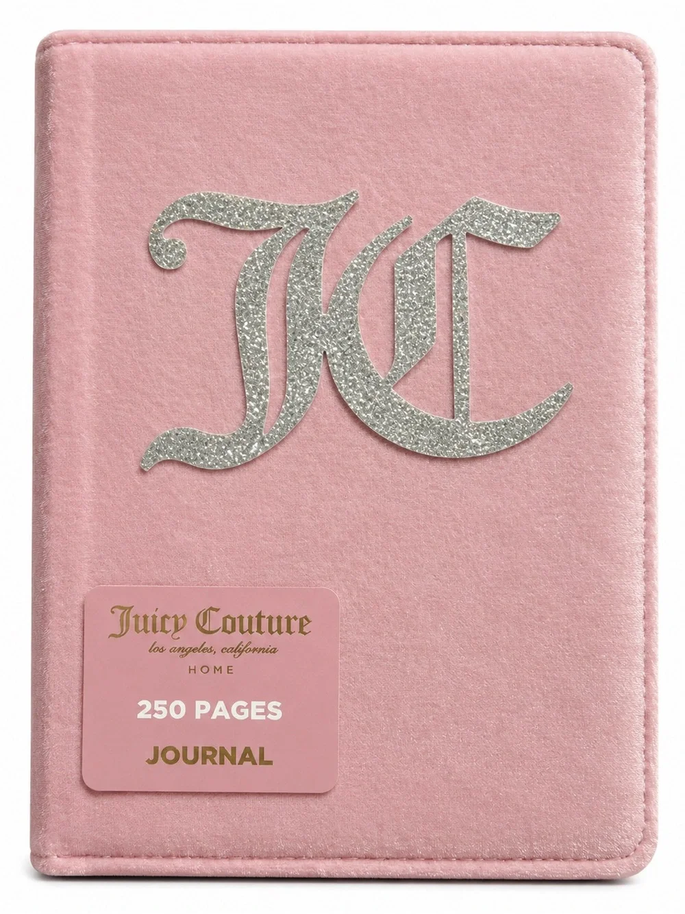 NWT Juicy Couture Home Pink Velvet Glitter JC 250 Page Journal Notebook